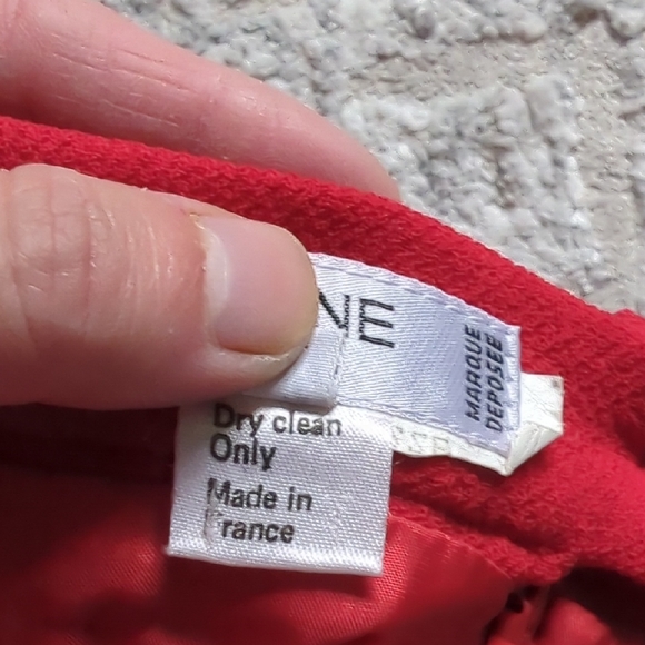 Celine Red Pencil Skirt Size 40 - Picture 5 of 8
